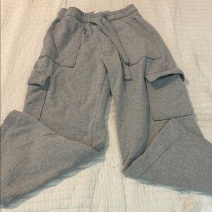 Women's Gray Cargo Joggers